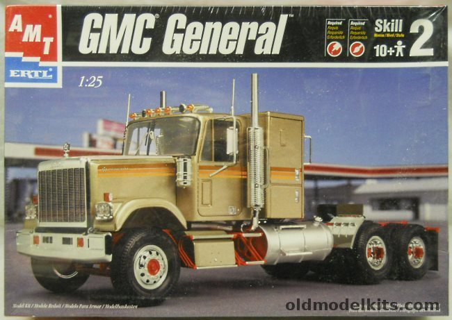 AMT 1/25 GMC General Semi Truck, 30060 plastic model kit